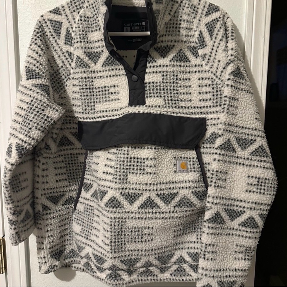Carhartt Relaxed Fit Fleece pullover Jacket - small
